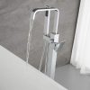 wowow high arc chrome freestanding tub filler faucet with hand shower