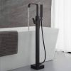 wowow high arc oil rubbed bronze freestanding tub filler faucet with hand shower