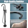 wowow oil rubbed bronze freestanding tub filler with handheld shower mixer taps swivel spout