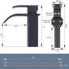 wowow oil rubbed bronze waterfall bathroom sink faucet for 1 or 3 hole