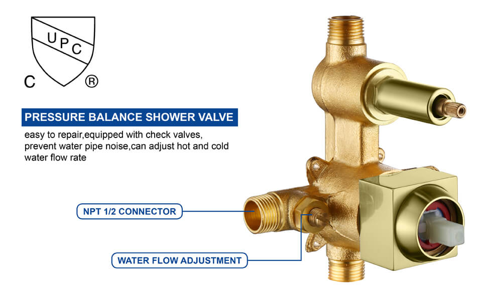 wowow wall mount brushed gold bathroom tub filler with handheld shower