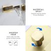 wowow wall mount brushed gold bathroom tub filler with handheld shower