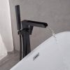 wowow waterfall oil rubbed bronze freestanding tub filler with hand shower