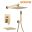 wowow brushed gold luxury shower system with high pressure 10 rain shower head and handheld