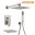 wowow brushed nickel luxury shower system with high pressure 10 rain shower head and handheld