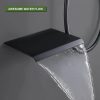 wowow matte black luxury shower system with high pressure 10 rain shower head and handheld
