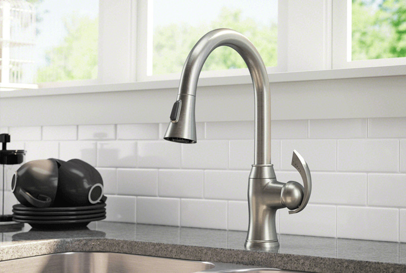 how to fix a peeling brushed nickel faucet
