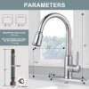 wowow high arc chrome kitchen faucet with pull down sprayer