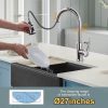 wowow high arc chrome kitchen faucet with pull down sprayer