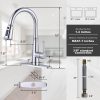 wowow single handle chrome pull down kitchen sink faucet