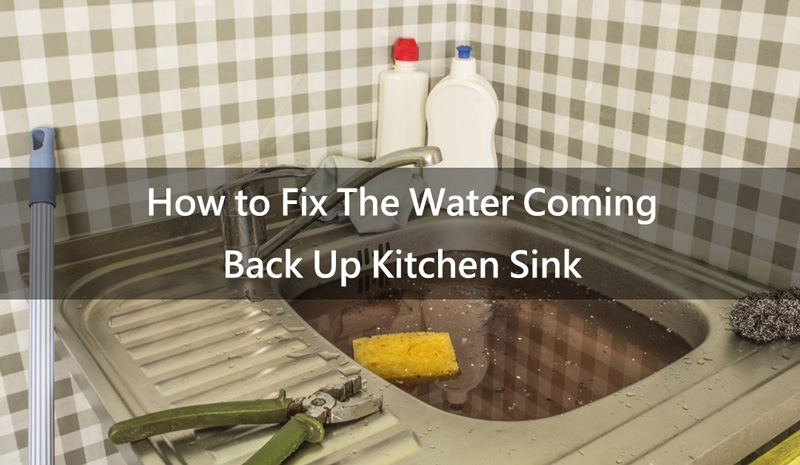 water coming from adjacent cabinet from kitchen sink