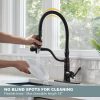 wowow oil rubbed bronze high arc single handle kitchen faucet with sprayer