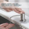 wowow single handle brushed nickel pull down kitchen faucet with soap dispenser