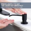 wowow matte black pull down kitchen sink faucet with soap dispenser