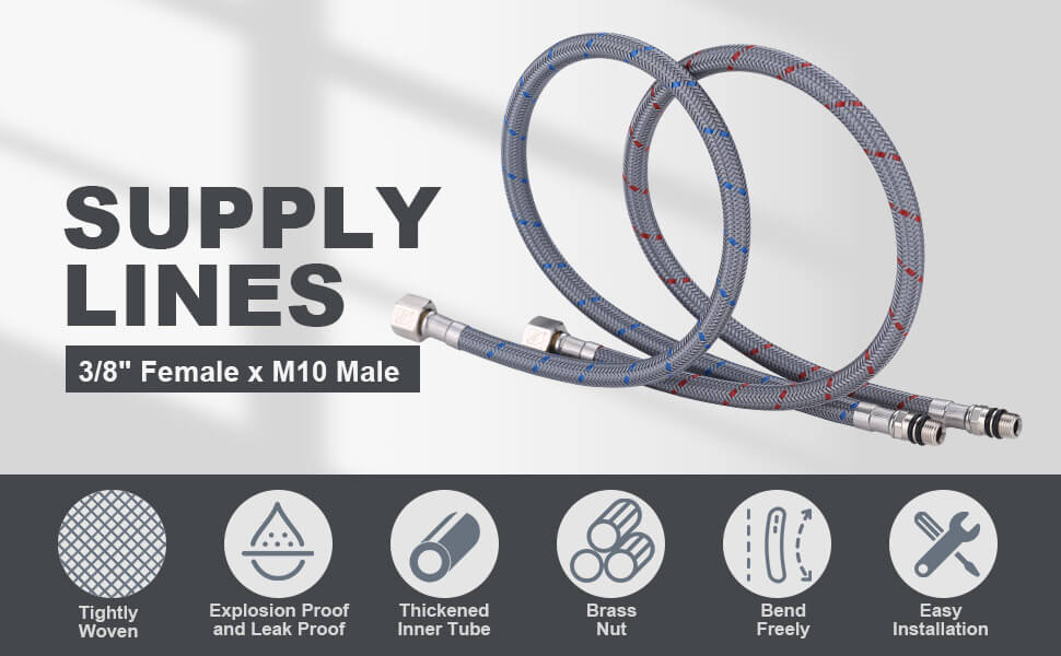 wowow faucet hose supply lines