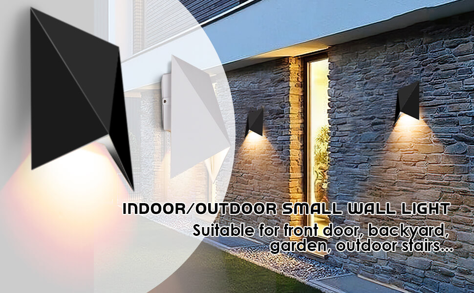 wowow white modern dovetail indoor outdoor ip65 waterproof wall lights