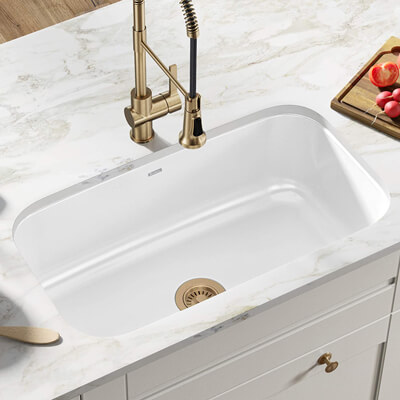 porcelain sink