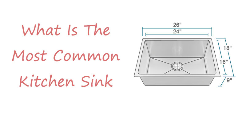 what is the most common kitchen sink size