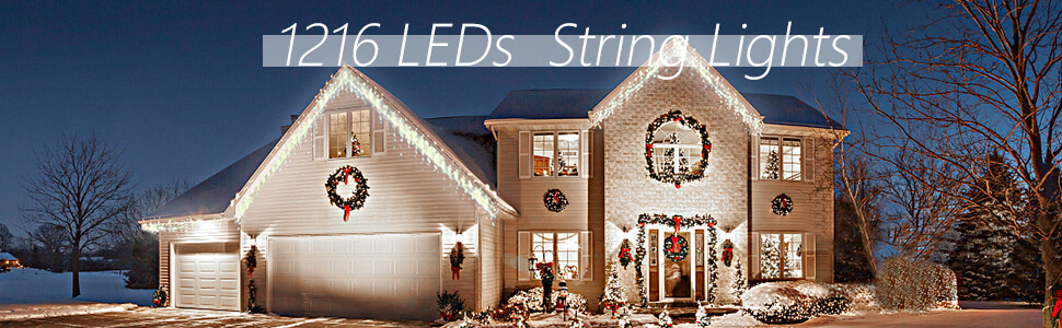 wowow white led icicle lights 12