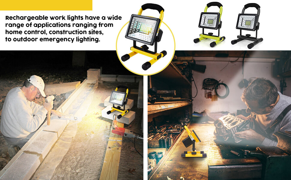 wowow work light with stand yellow 1
