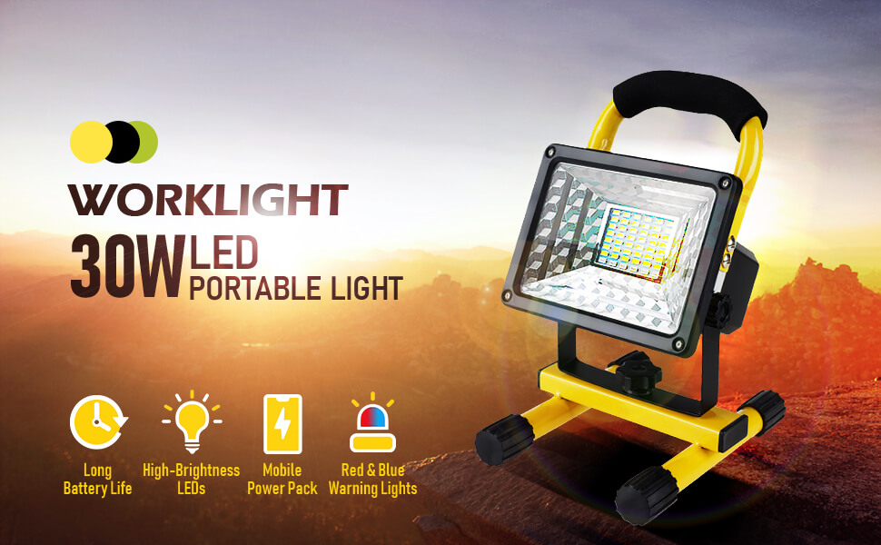 wowow work light with stand yellow 11