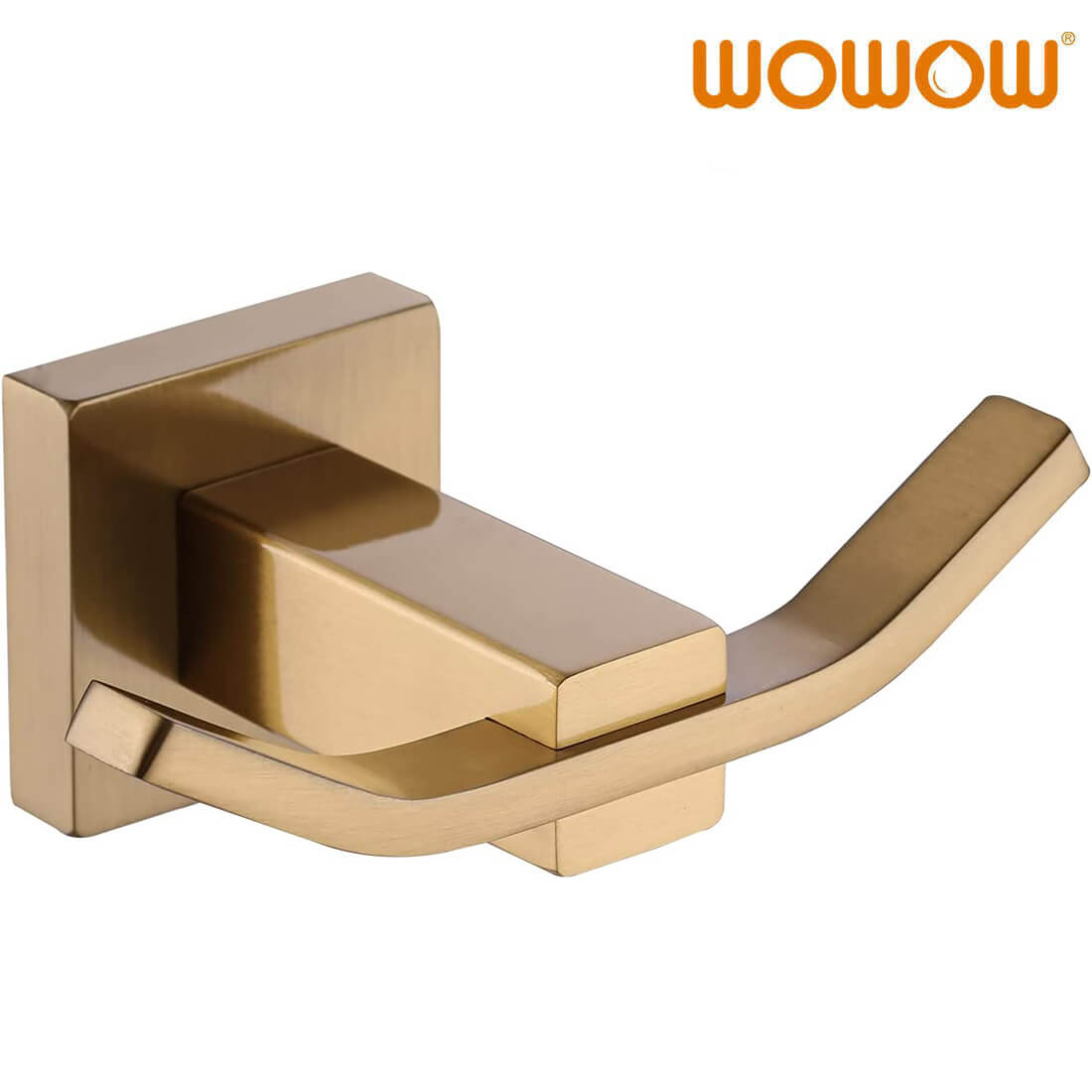 wowow brushed gold sus 304 stainless steel double towel hooks 7