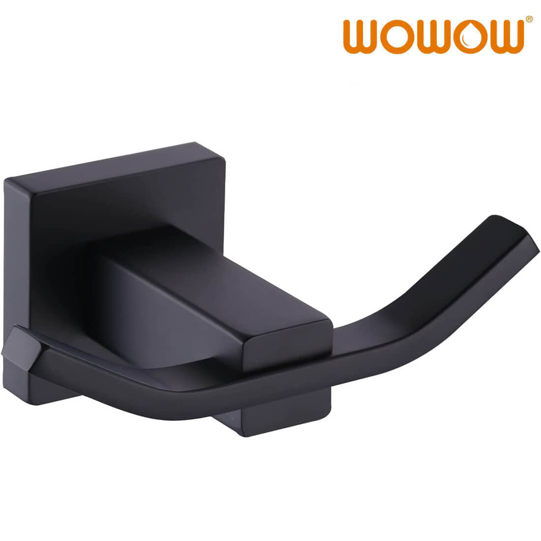 wowow matte black sus 304 stainless steel double towel hooks 3