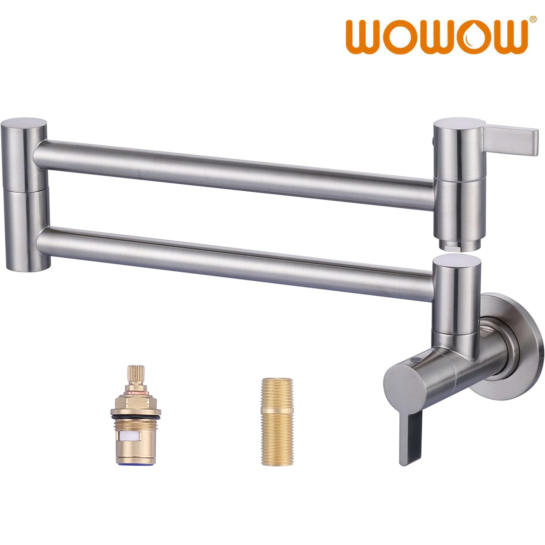 wall mount folding faucet