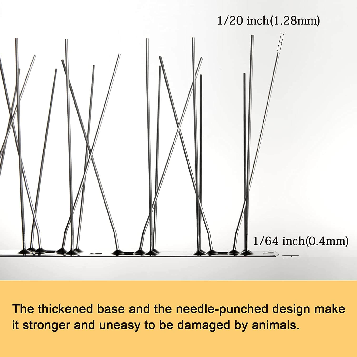 wowow bird spikes stainless steel base 5