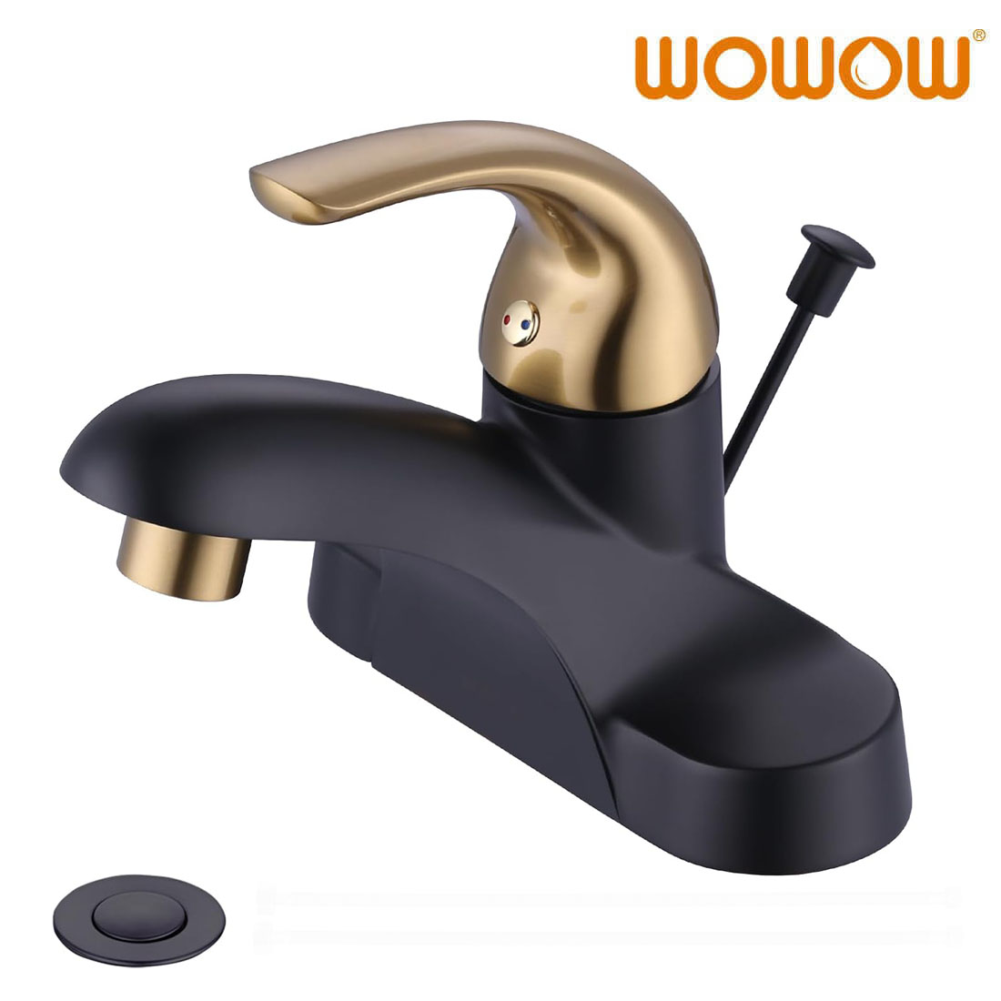 black and gold bathroom sink faucet