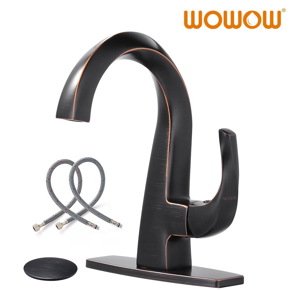 wowow single handle bathroom faucet oiled rubbed bronze