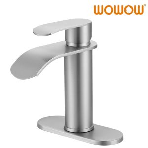 Single Handle Waterfall Spout Bathroom Faucet