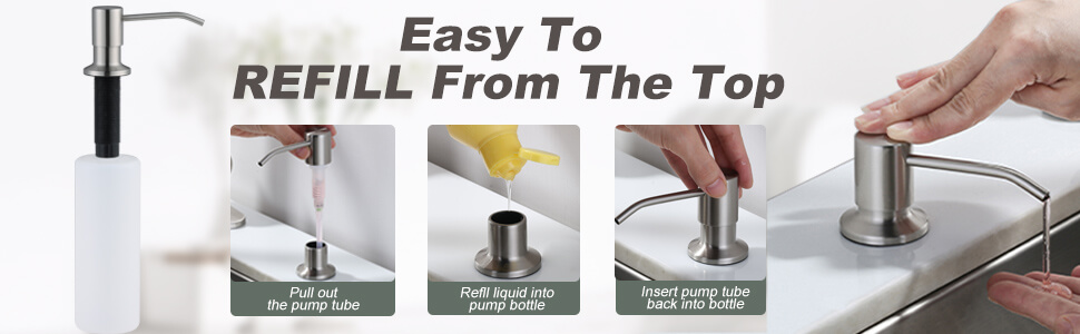 Pull Down Kitchen Faucets with Soap Dispenser