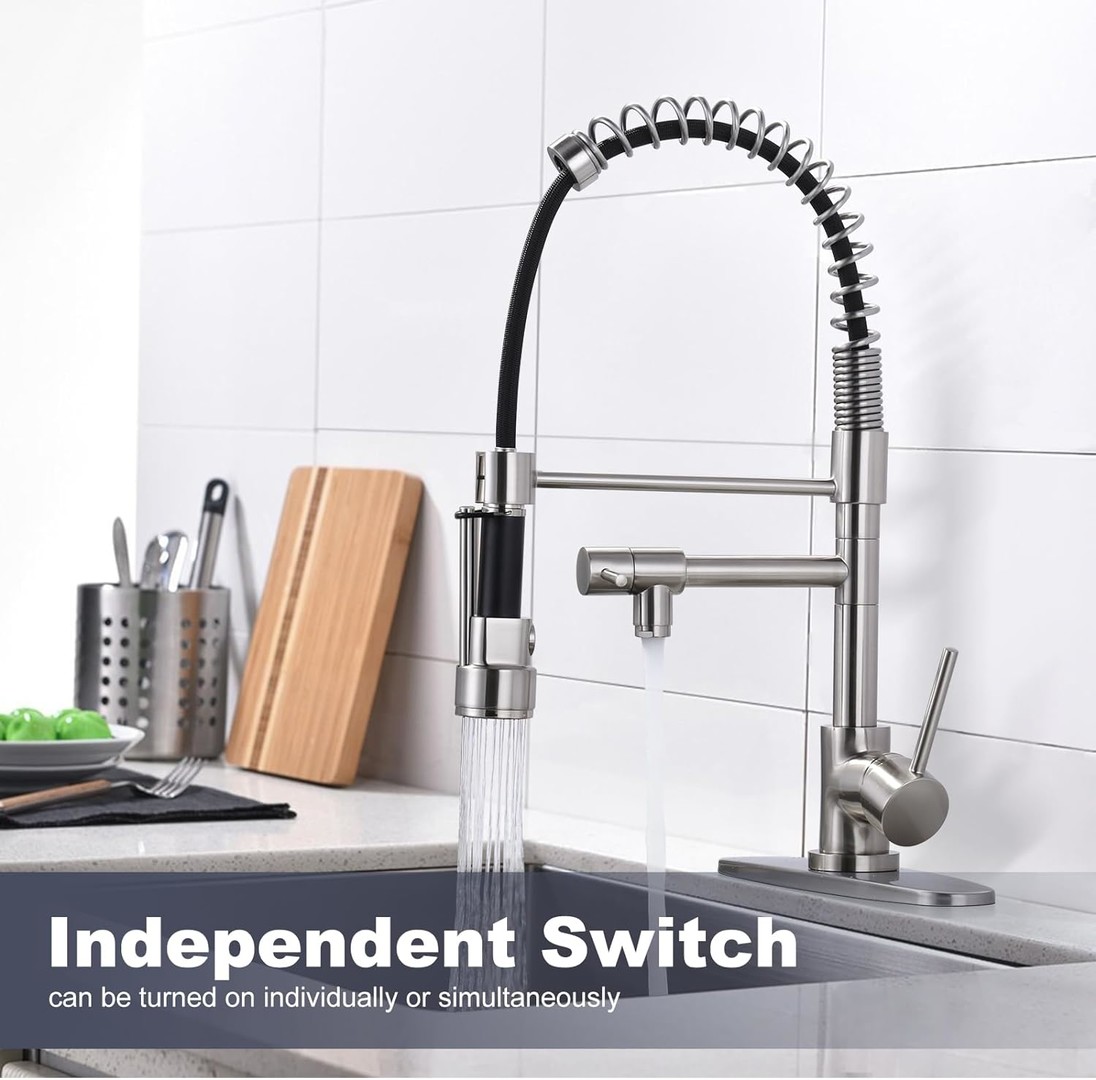 wowow high arc commercial spring kitchen faucet 7