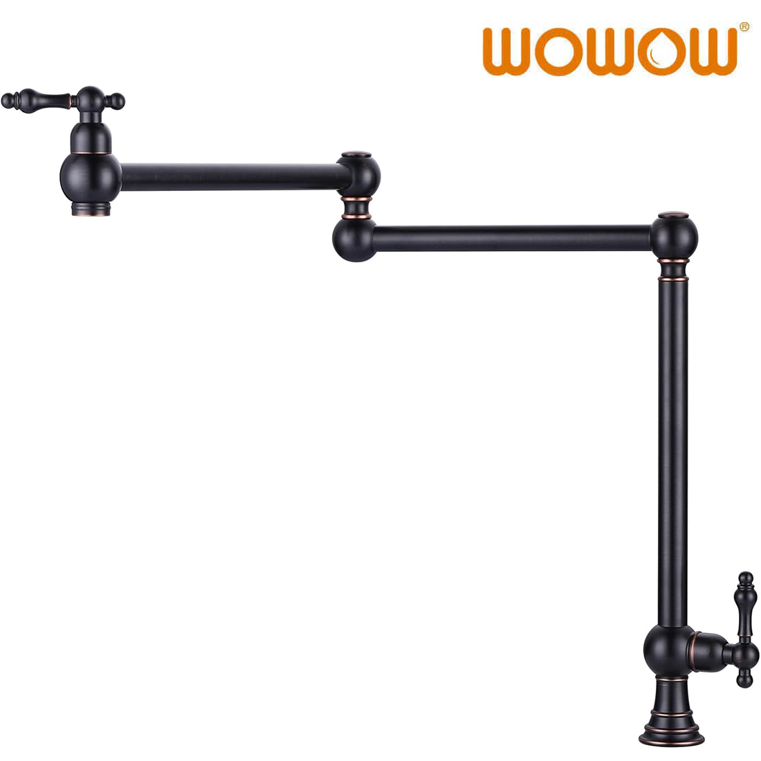 oil rubbed bronze deck mount pot filler