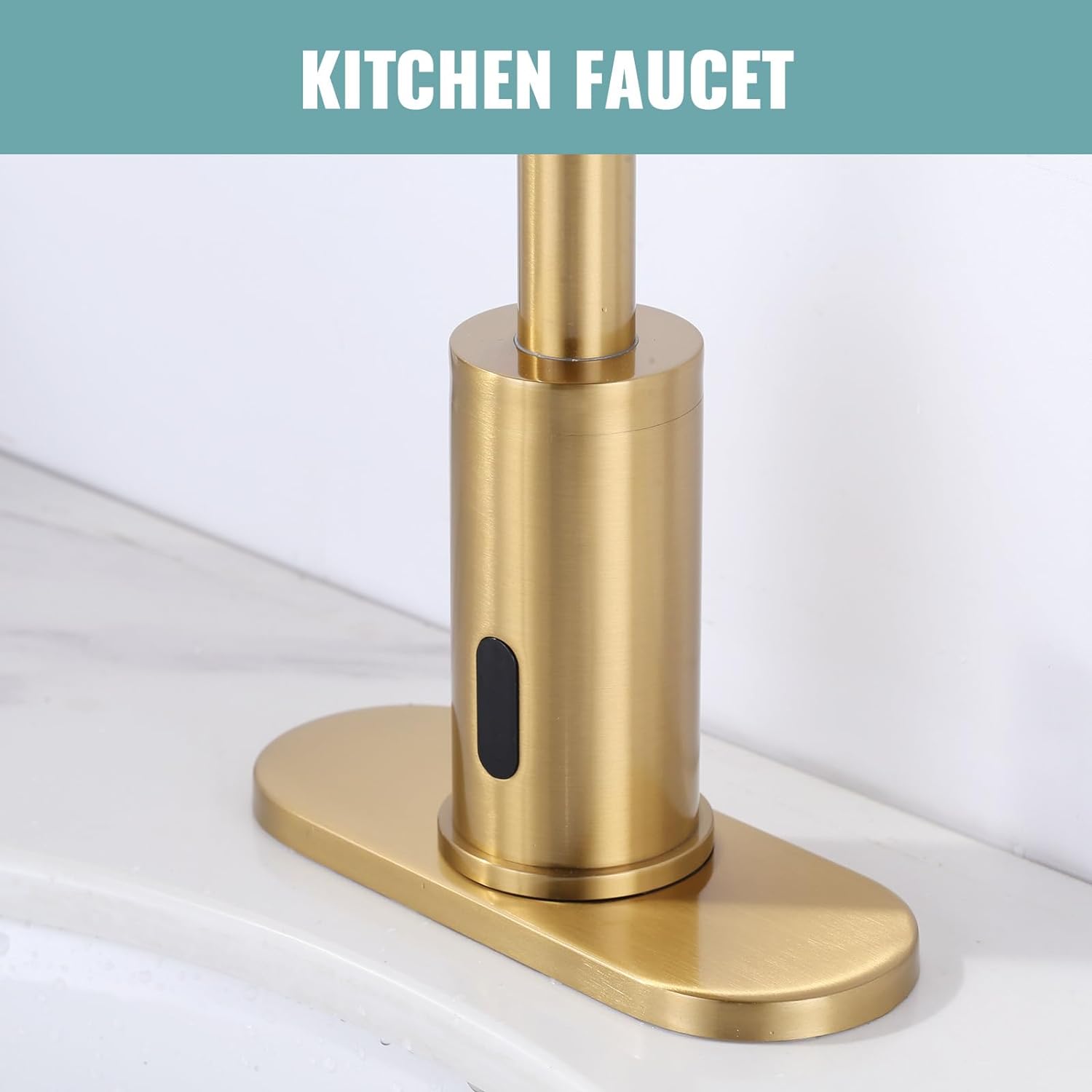 brushed gold sink faucet hole cover escutcheon deck plate for 1 or 3 hole 1