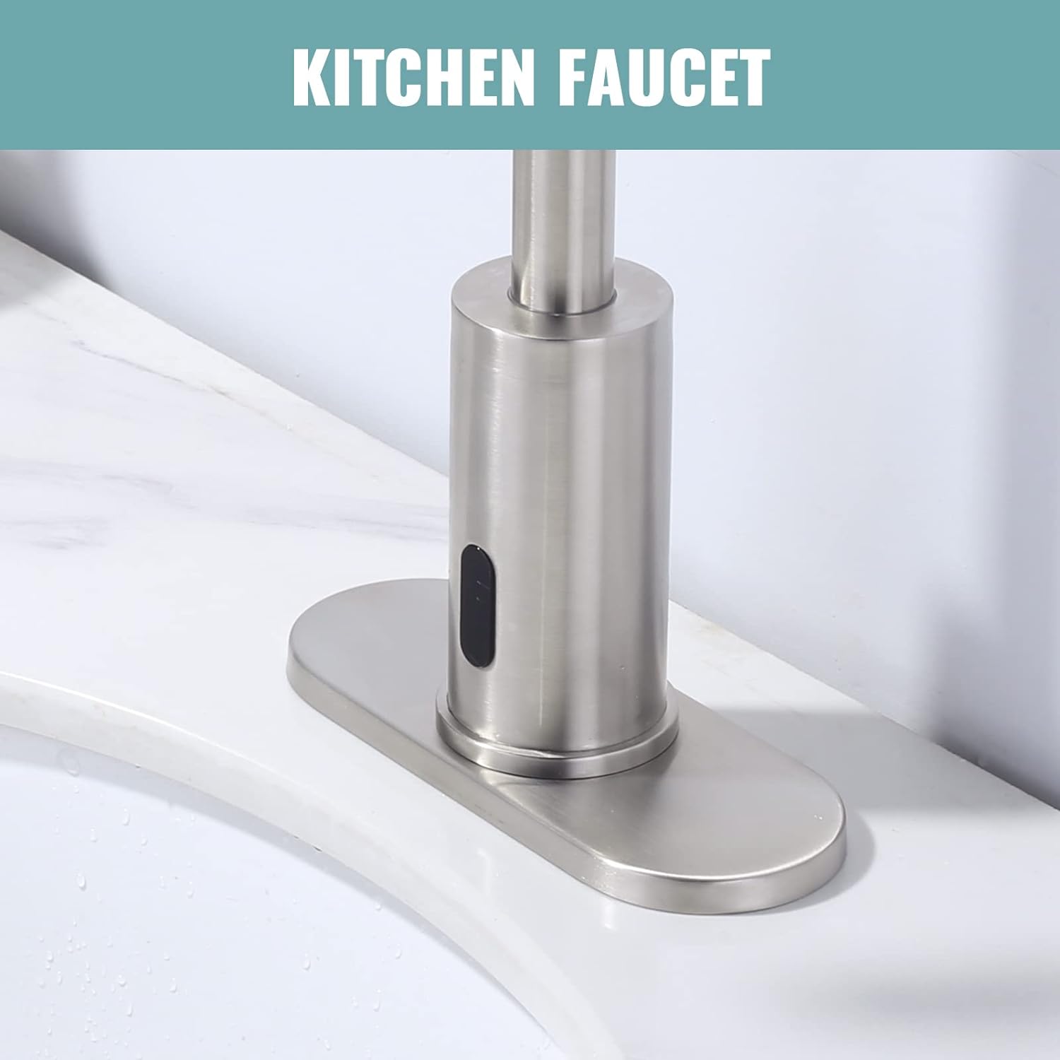 brushed nickel sink faucet hole cover escutcheon deck plate 1