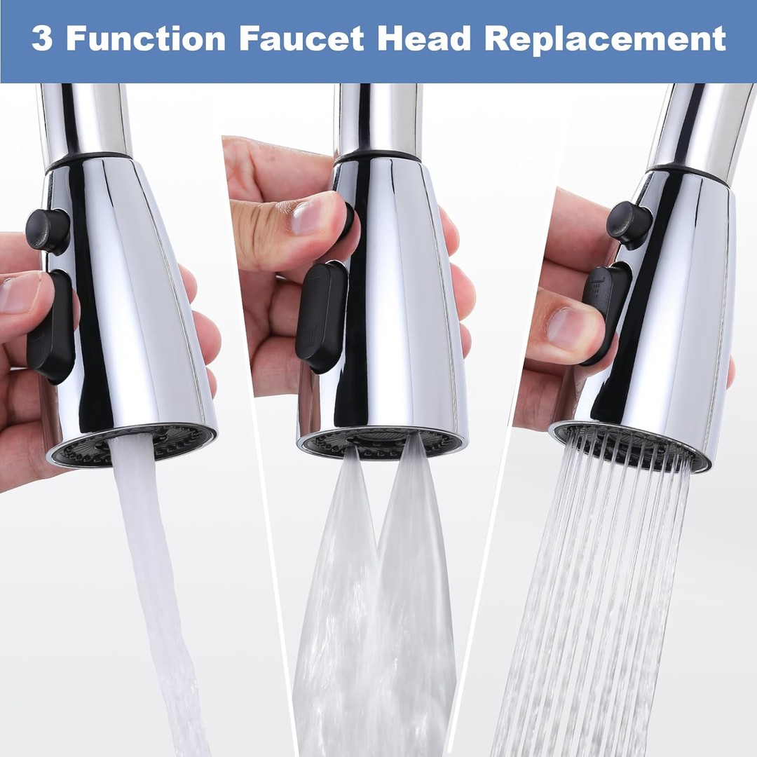 Chrome Kitchen Faucet Head Replacement