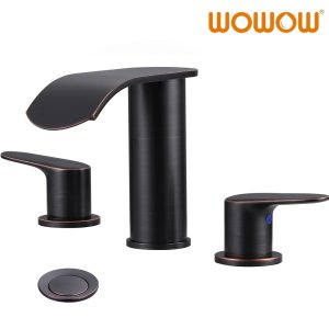 widespread bathroom sink faucet