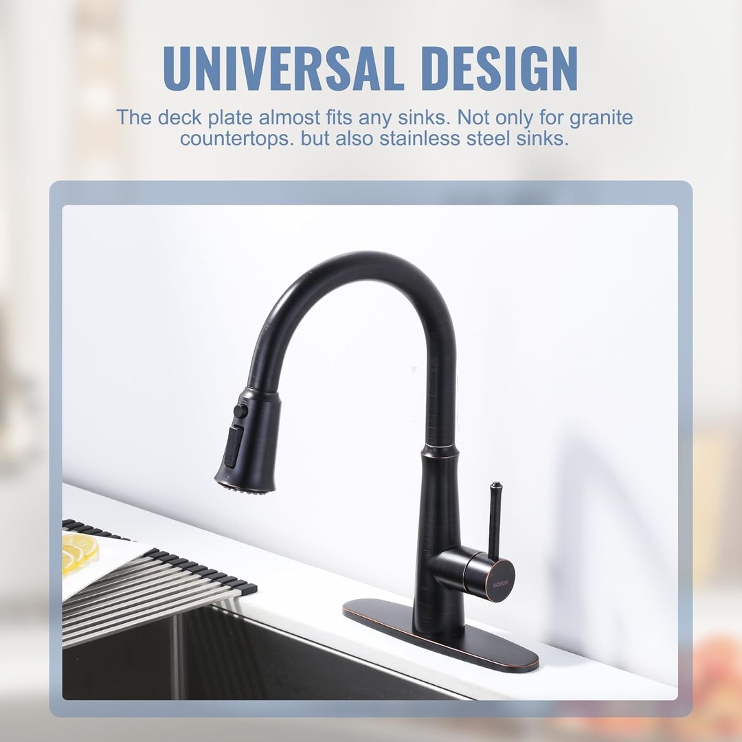 wowow oiled rubbed bronze 10 inch faucet plate 7