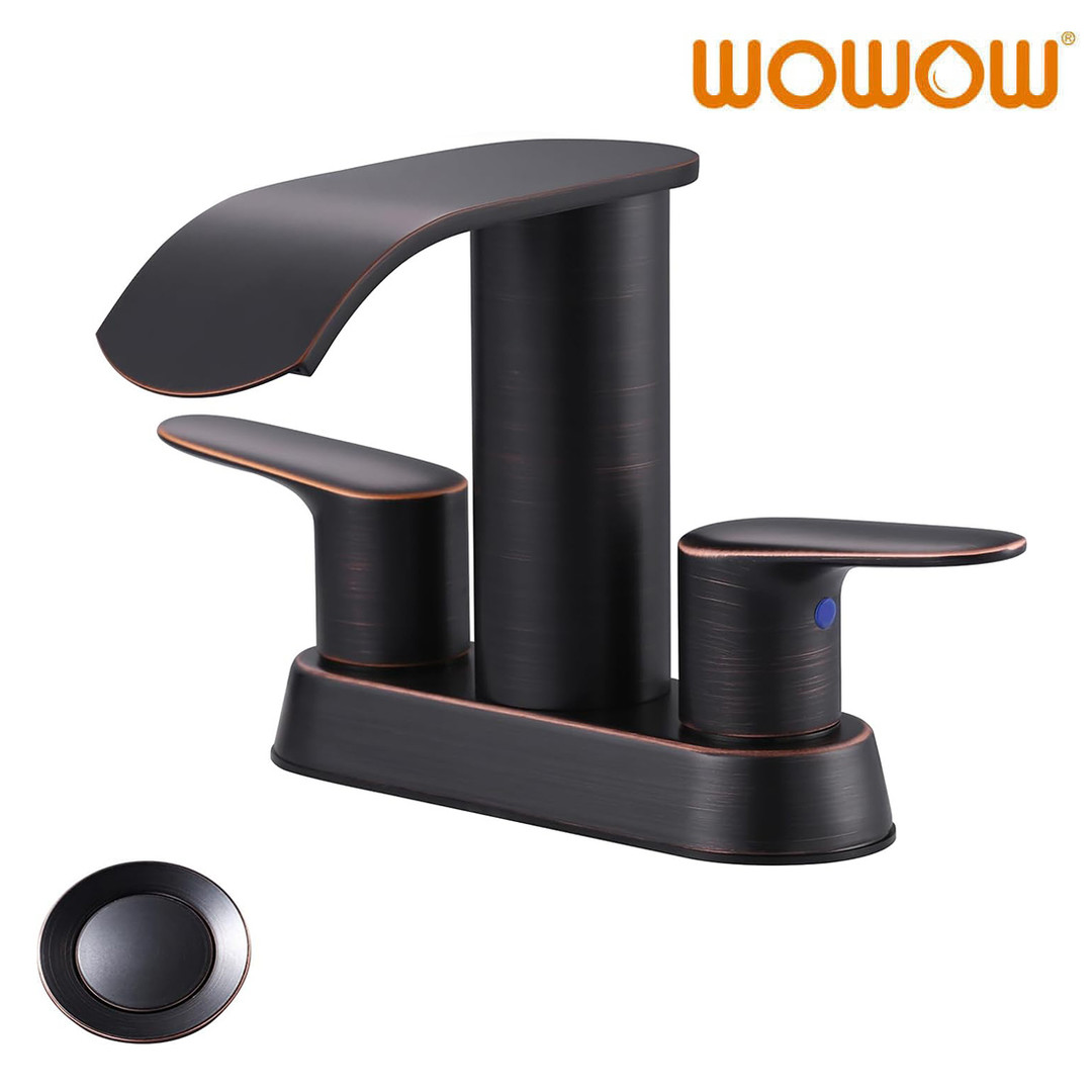 Waterfall Bathroom Sink Faucet 5