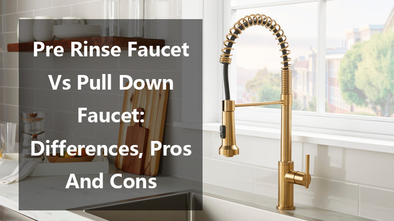 pre rinse faucet vs pull down 2