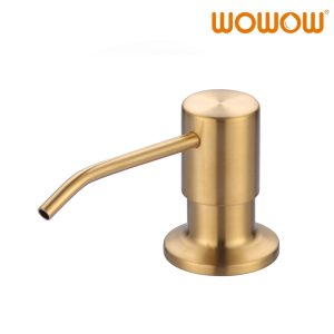 WOWOW Brushed Gold Built in Soap Dispenser for Kitchen Sink
