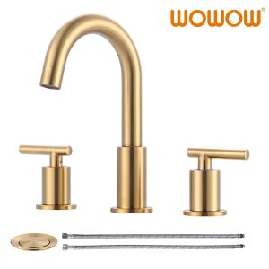 Widepread Bathroom Sink Faucet with Pop Up Drain