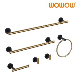 6 piece bathroom towel hardware set 27