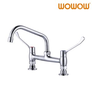 Chrome Commercial Kitchen Sink Faucet