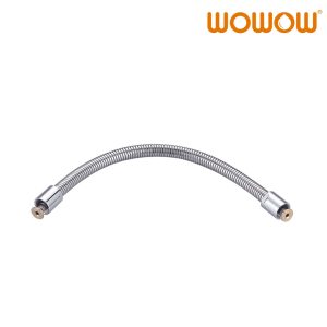wowow pre rinse 18 5 in stainless steel flexible hose for commercial sink faucet 2