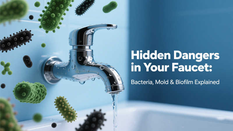 hidden dangers in your faucet bacteria mold biofilm