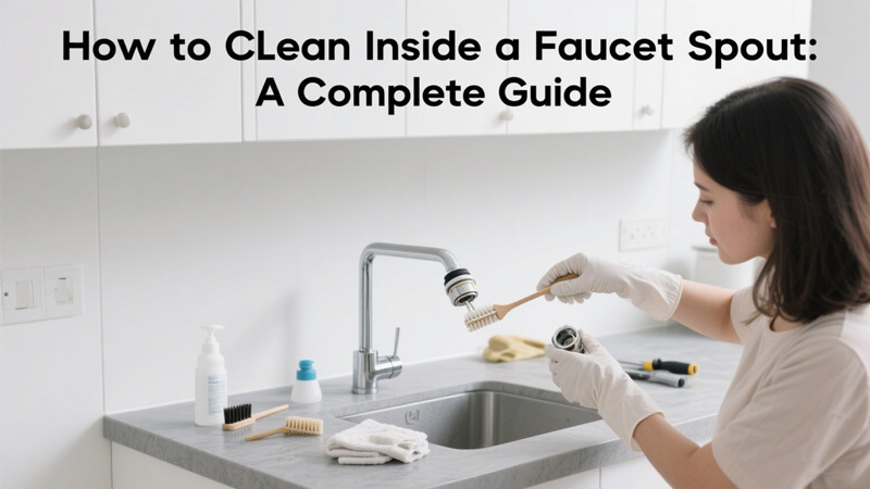 how to clean inside a faucet spout