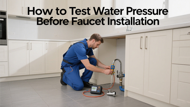 how to test water pressure before faucet installation